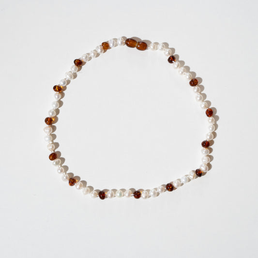 Pearly Caramel - Necklace (kids)