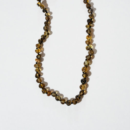 Green Amber - Adult Necklace